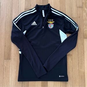 Adidas SL Benfica Training Jacket Soccer Small 2022 AeroReady Quarter Zip
